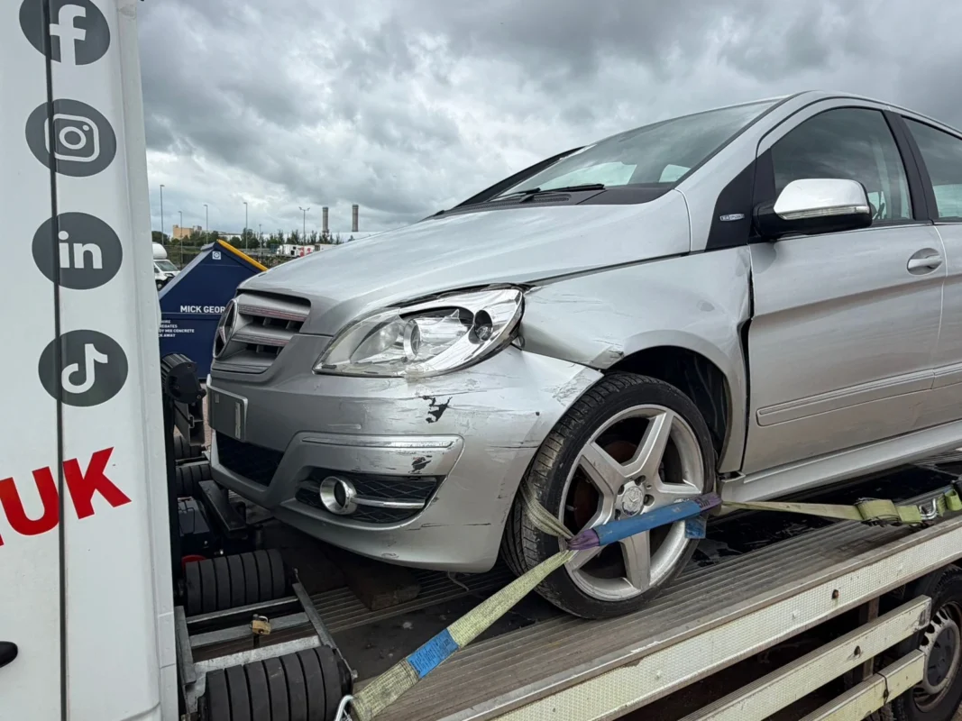 accident recovery in Watford during heavy rain